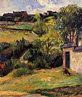 Paul Gauguin Canvas Paintings - Rouen Suburb